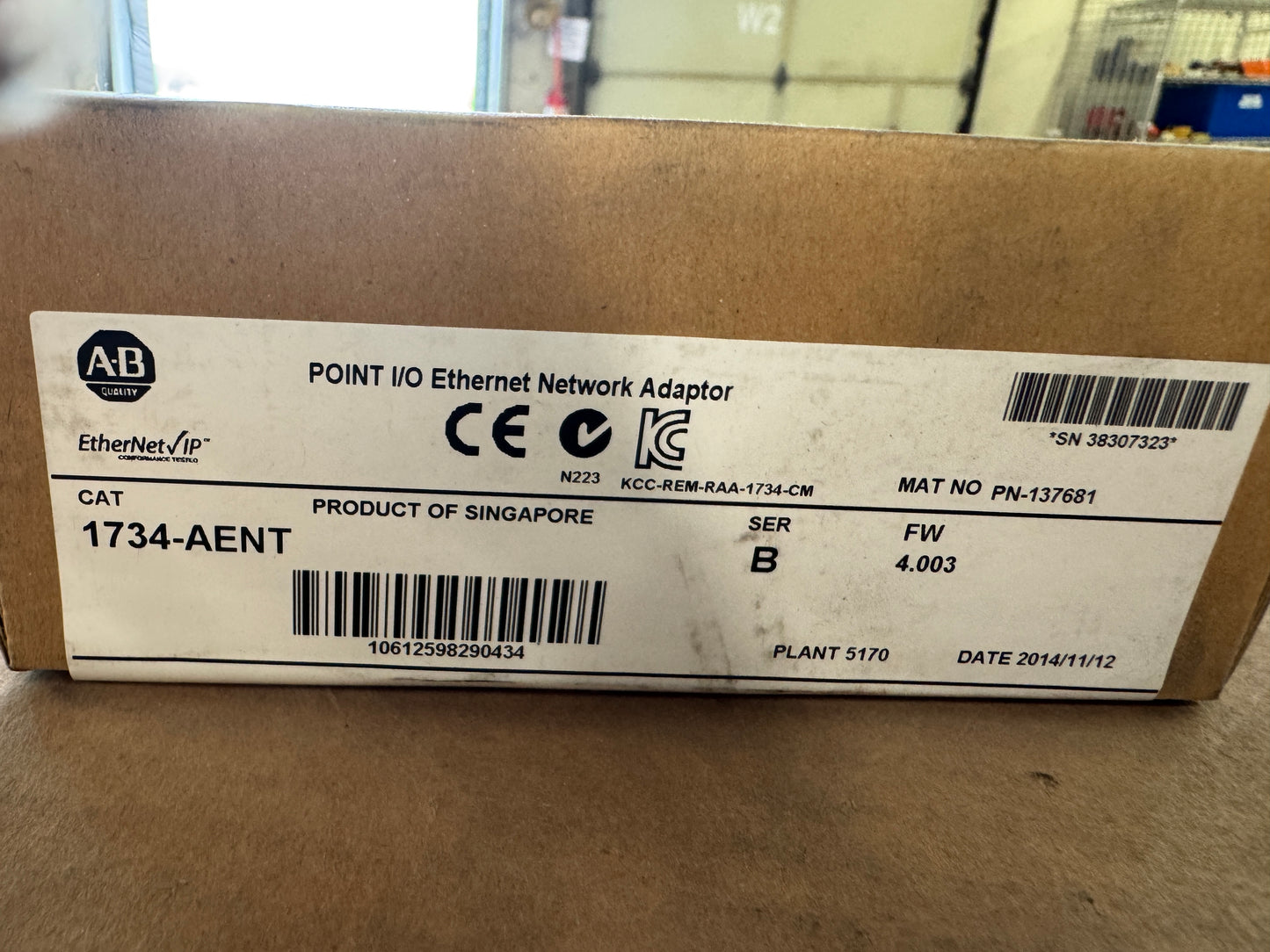 Allen-Bradley POINT I/O Ethernet Network Adaptor 1734-AENT 24V DC