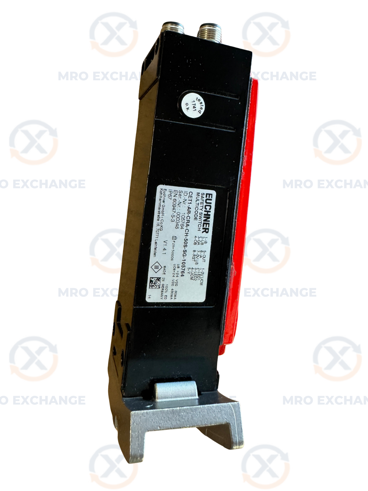 Euchner CET1-AR-CRA-CH-50S-SG-105764 Safety Switch 24 VDC Untested Surplus
