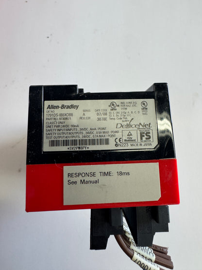 Allen-Bradley DeviceNet Safety CompactBlock I/O Module 1791DS-IB8XOB8 24 VDC