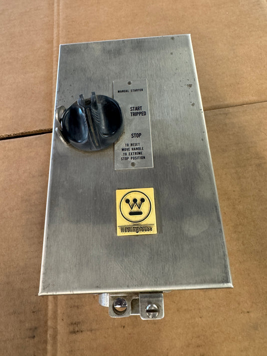 Westinghouse Manual Motor Starter B100WIC 600 VAC