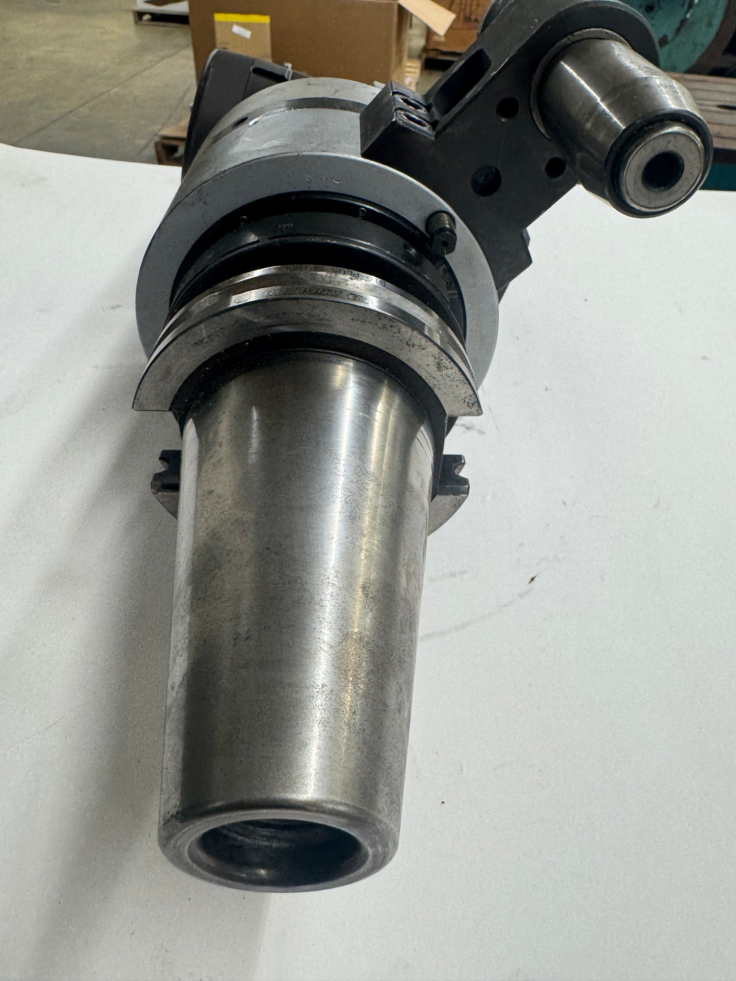 Big Daishowa Right Angle Head BCV50-AG90/HMC1.250-230S | CAT50 | 1-1/4 In. HMC Collet Chuck Output | Orientation: Radial