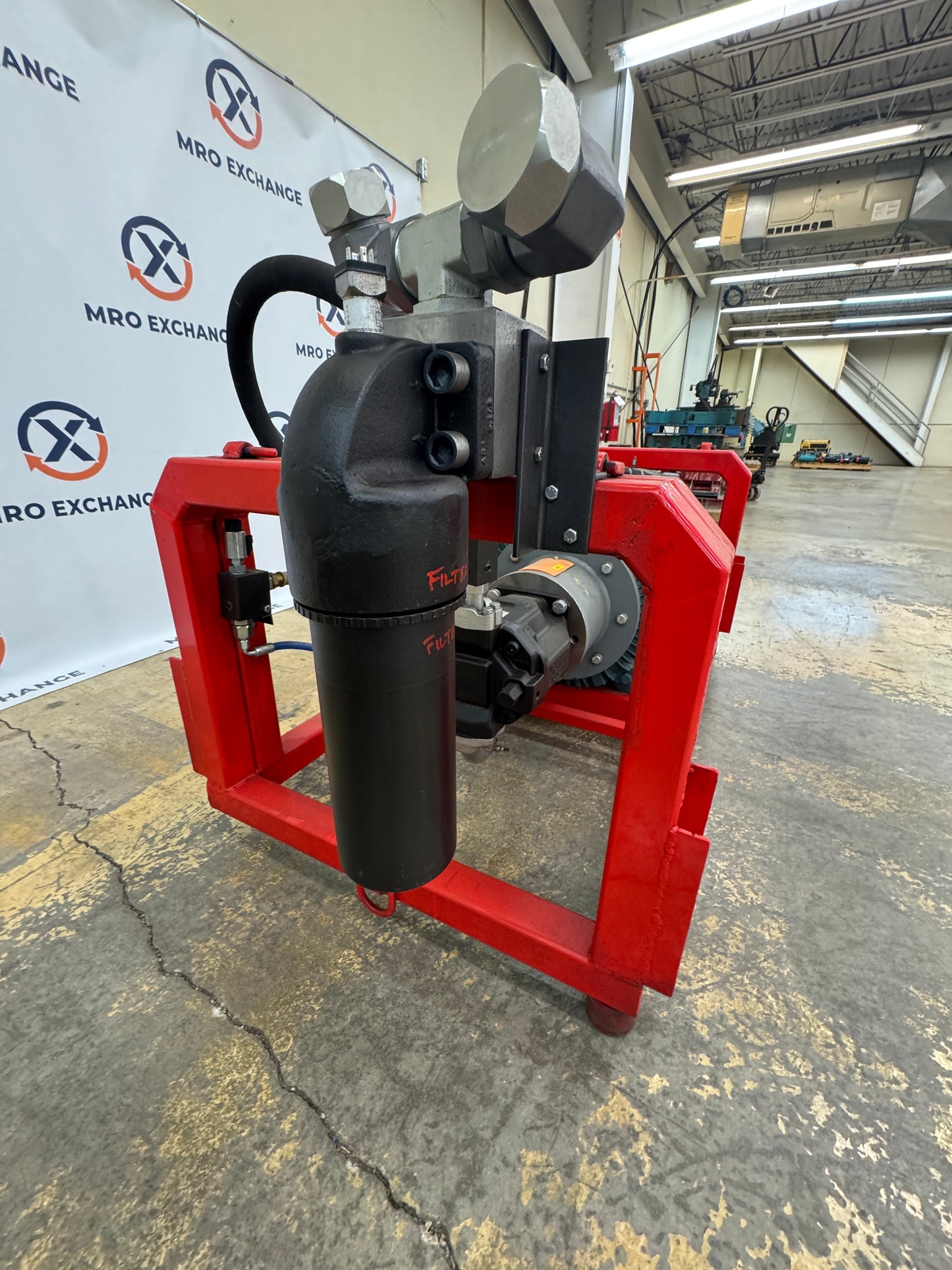 Baldor Reliance 150HP Hydraulic Power Unit with Pump & Hydac Filter CECP4406T-4 4500 PSI