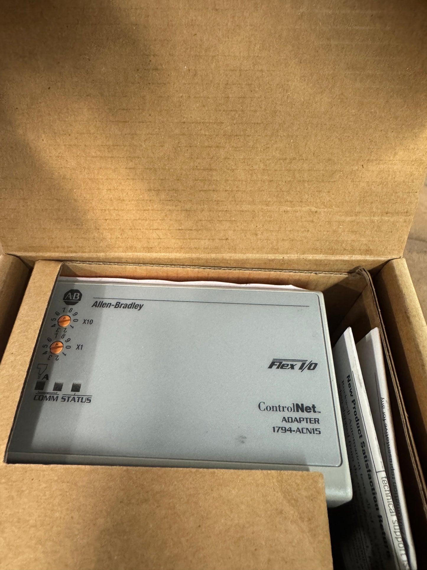 Allen-Bradley Flex I/O ControlNet Adapter Module 1794-ACN15 24 VDC