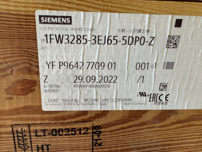 Siemens Torque Motor 1FW3285-3EJ65-5DP0-Z - Variable Variable RPM