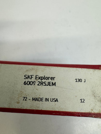 SKF Deep Groove Ball Bearing 6009-2RSJEM 45 x 75 x 16 mm