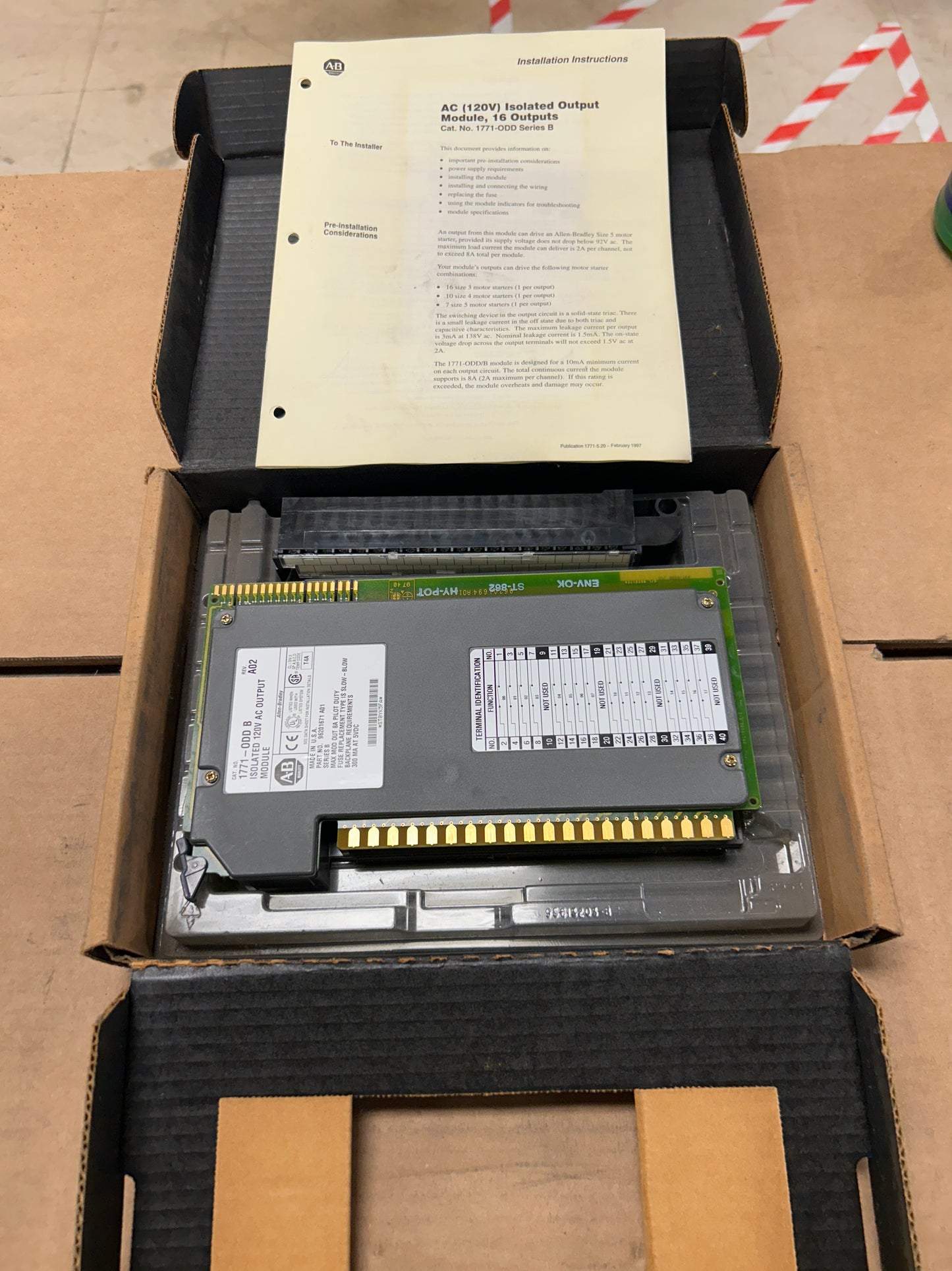 Allen-Bradley I/O Module 1771-ODD 120V AC