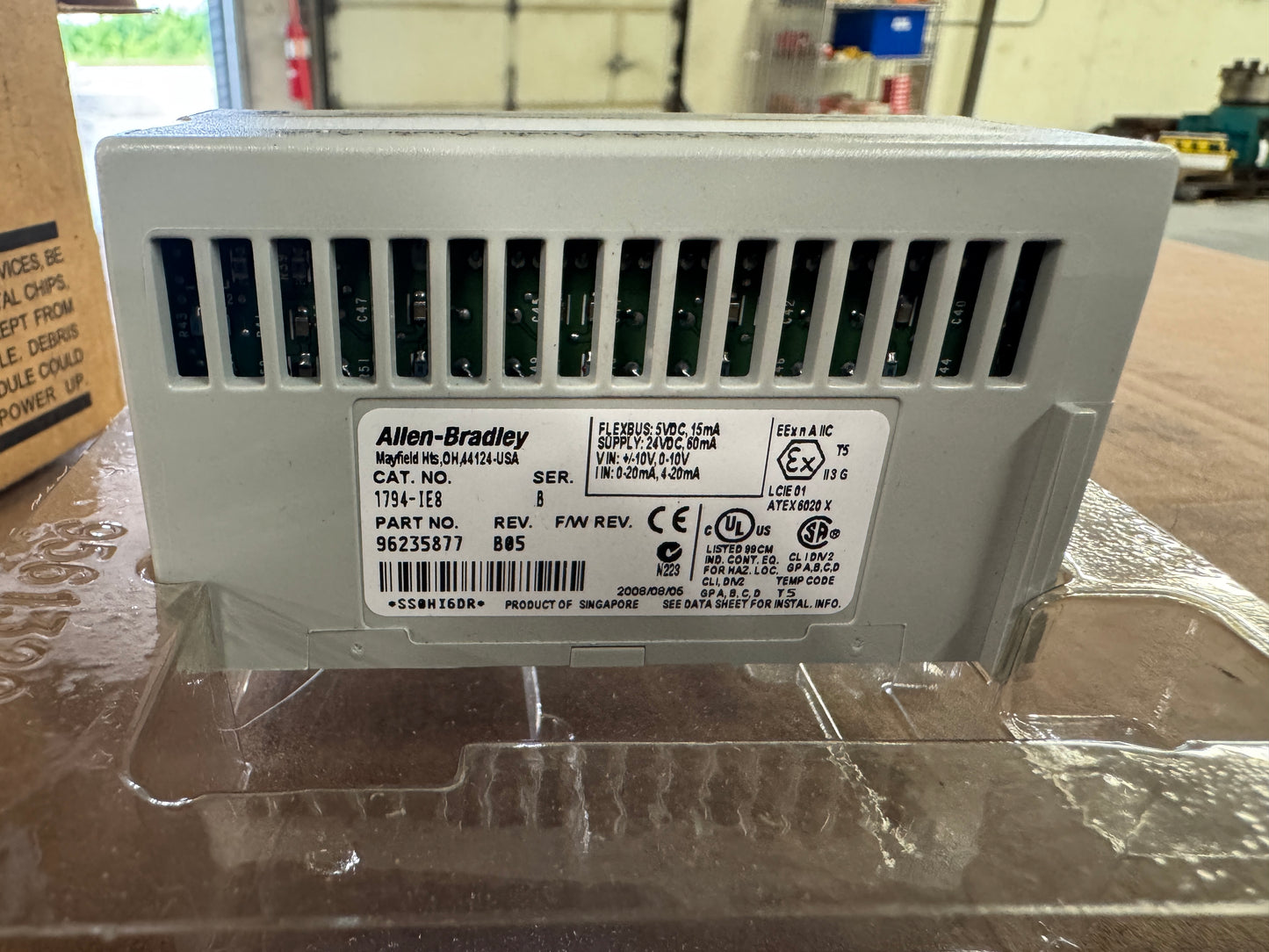 Allen-Bradley Analog Input Module 1794-IE8 24 VDC