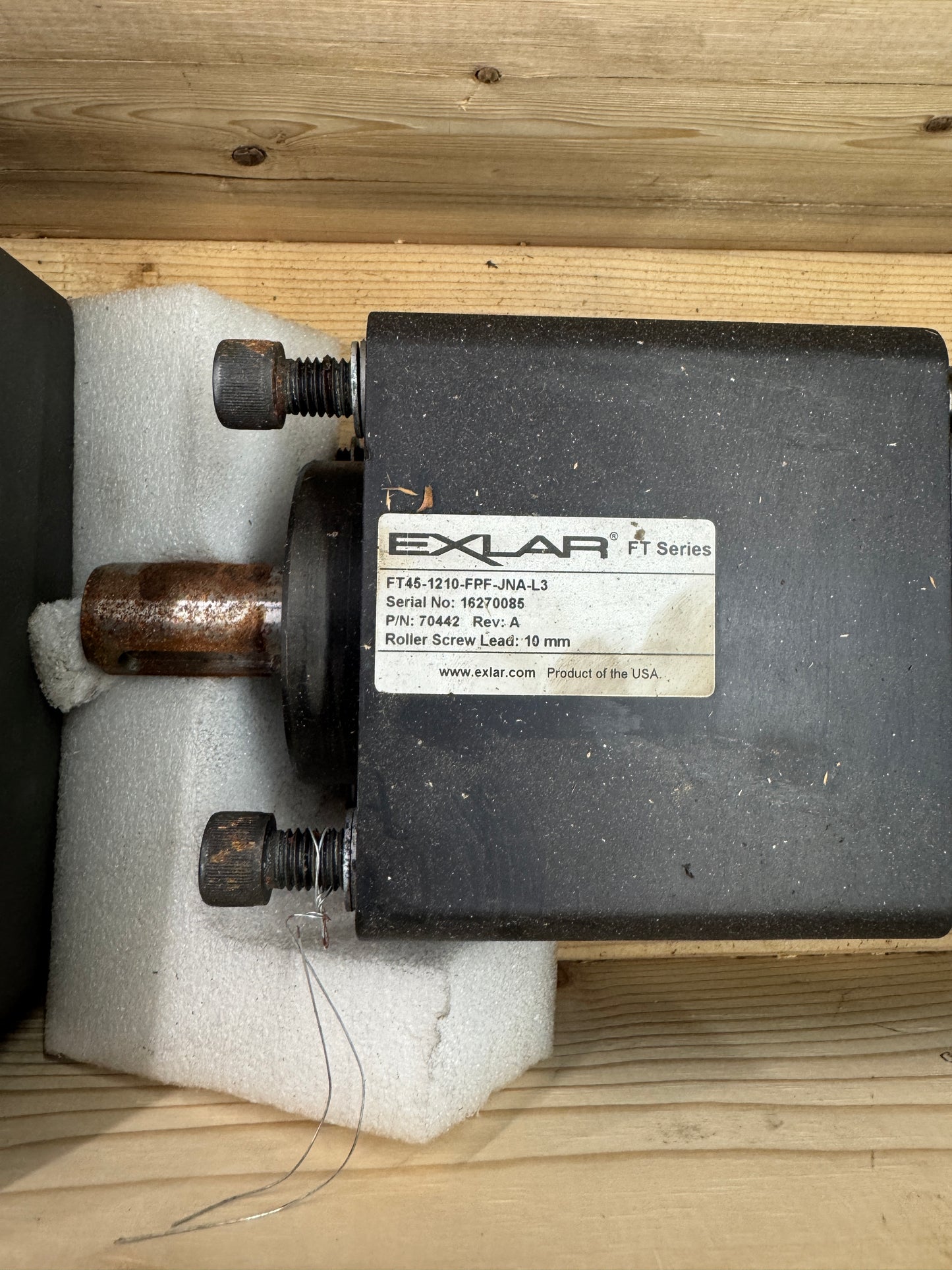 Exlar Linear Actuator FT45-1210-FPF-JNA-L3