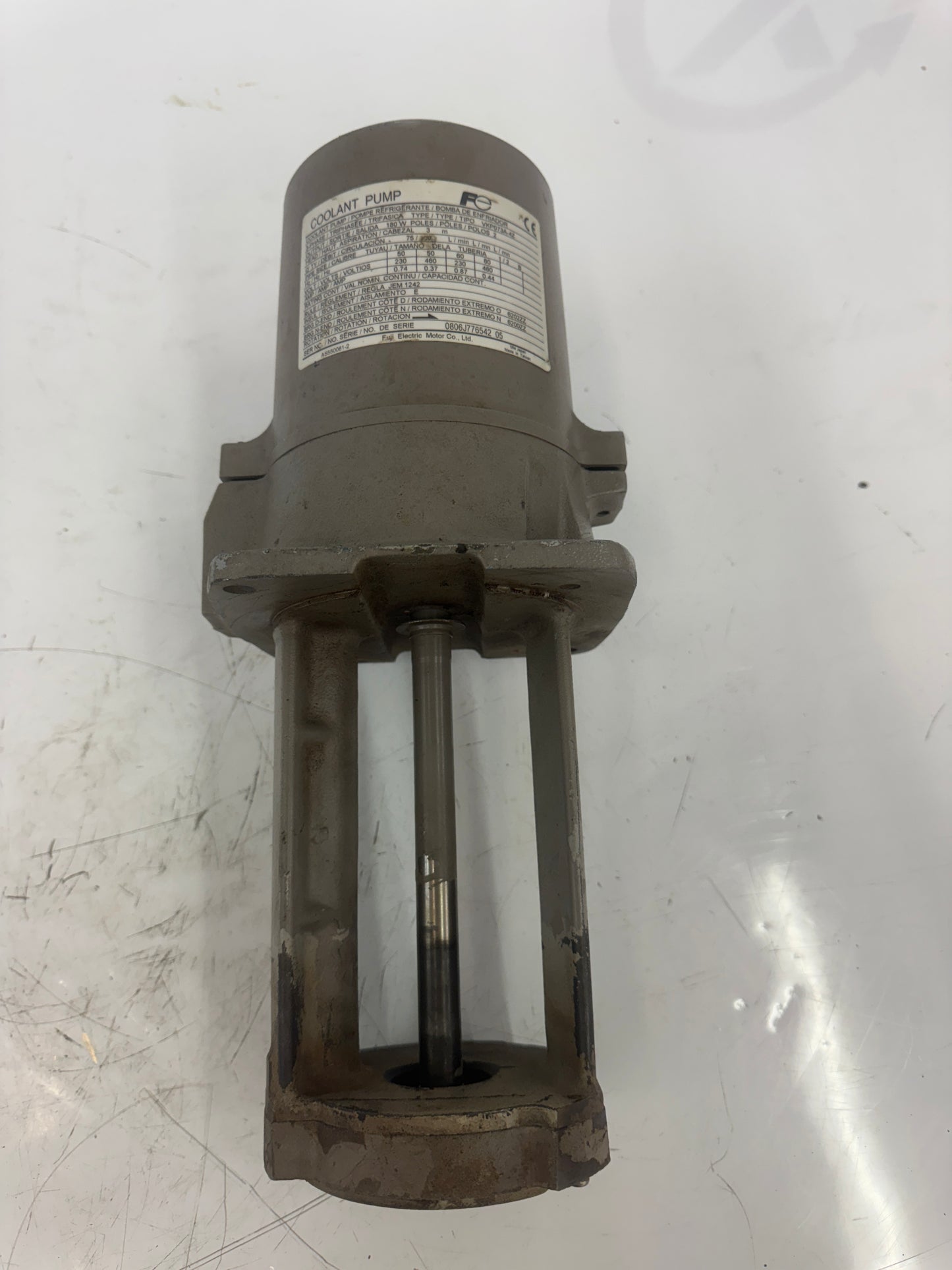 Fuji Electric VKP073A-4Z Three-Phase Immersion Coolant Pump
