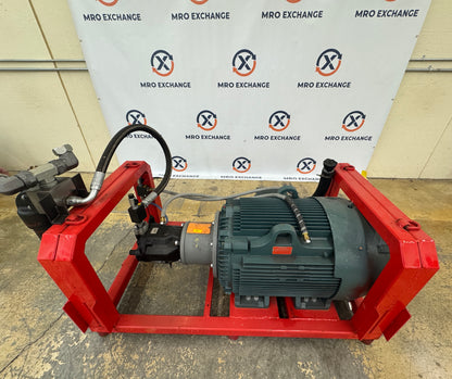Baldor Reliance 150HP Hydraulic Power Unit with Pump & Hydac Filter CECP4406T-4 4500 PSI