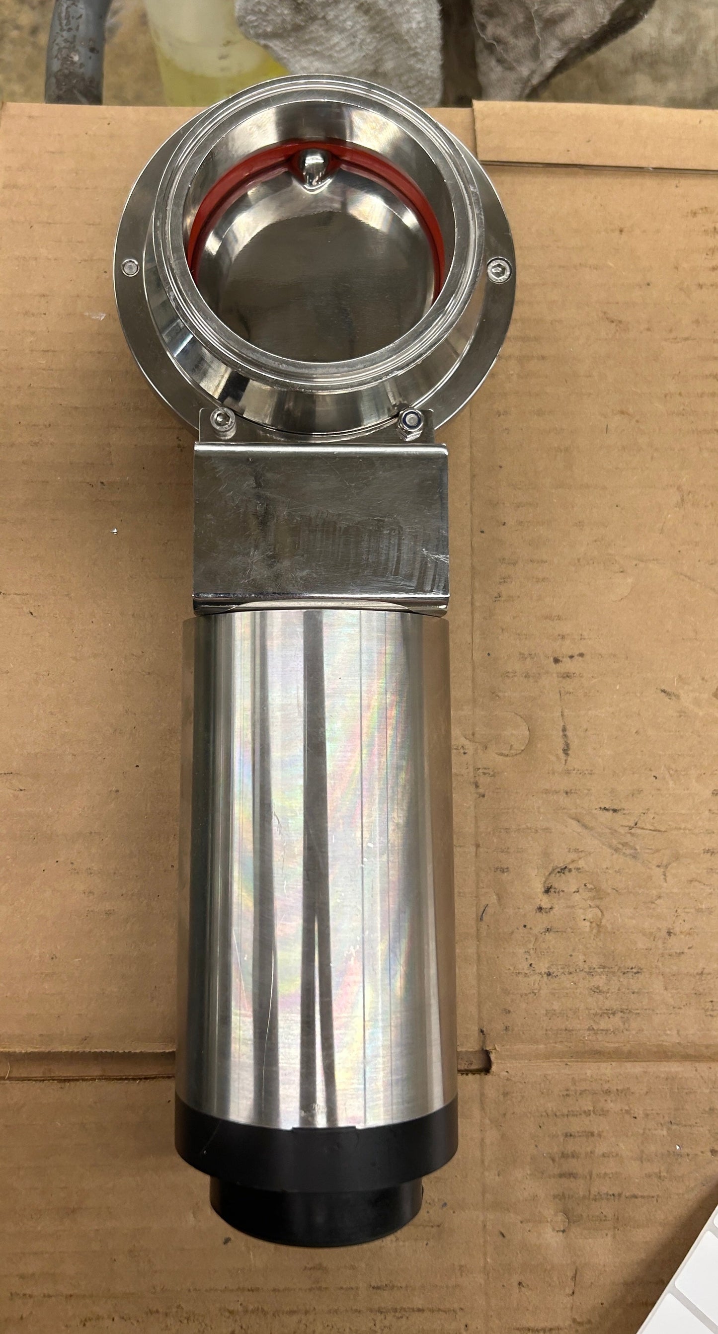 Cipriani Harrison Pneumatic Sanitary Shut-Off Valve 9C440/88/22 4 In. Tri-Clamp 150 PSI