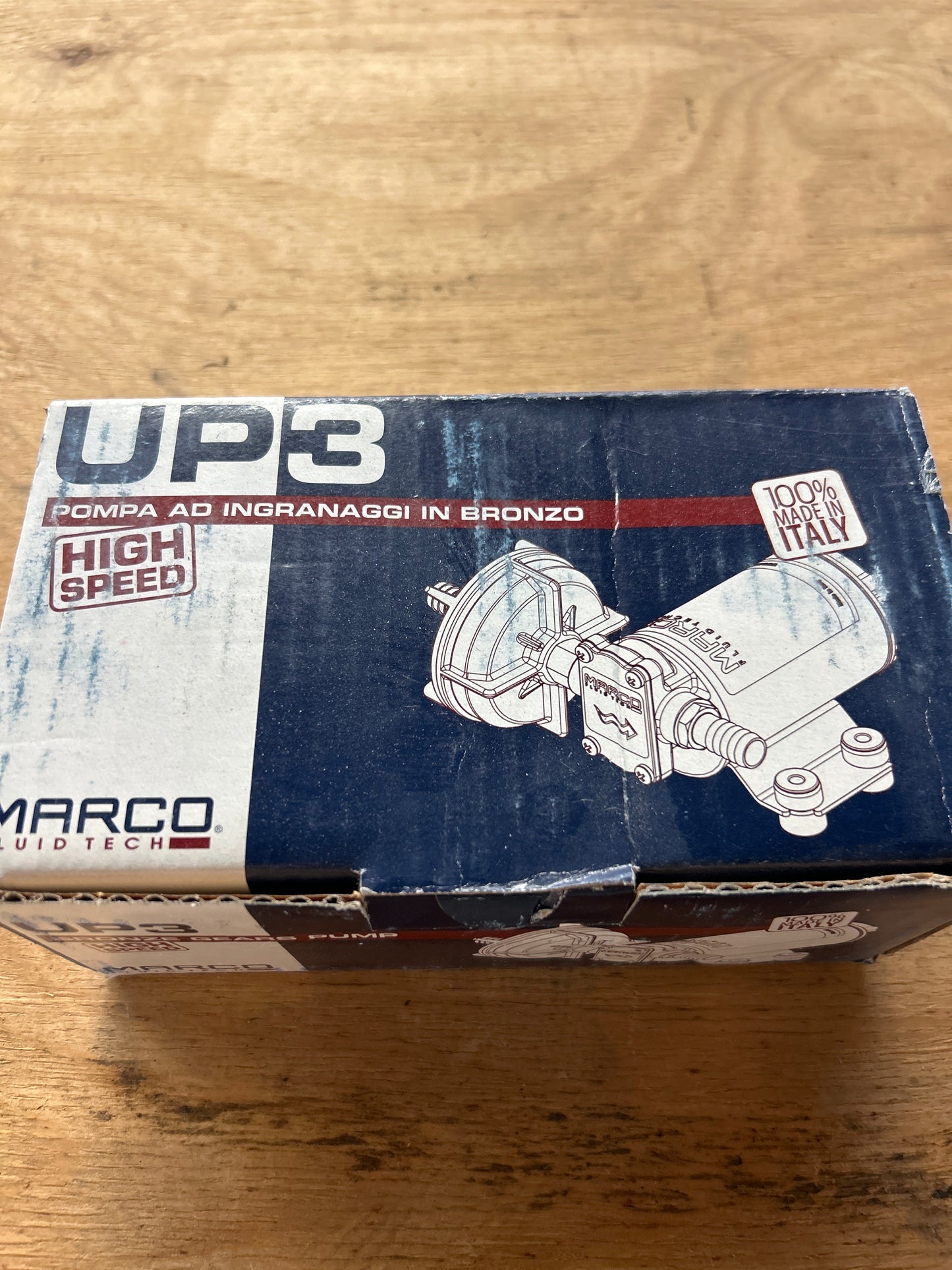 Marco® 164 000 12 UP3 12V Diesel Transfer Bronze Gear Pump, 4 GPM, 3/8 in. NPT, 4.9 ft. Self-Priming