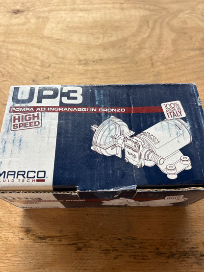Marco® 164 000 12 UP3 12V Diesel Transfer Bronze Gear Pump, 4 GPM, 3/8 in. NPT, 4.9 ft. Self-Priming