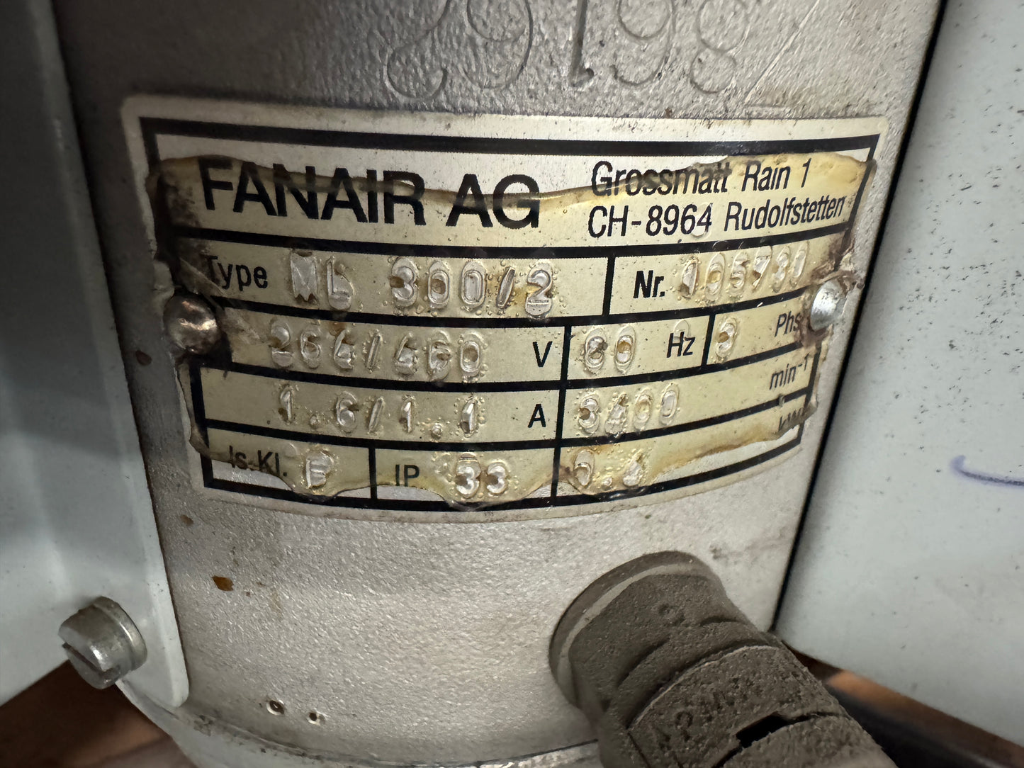 Fanair AG Axial Fan ML 300/2 264/460V 3-Phase
