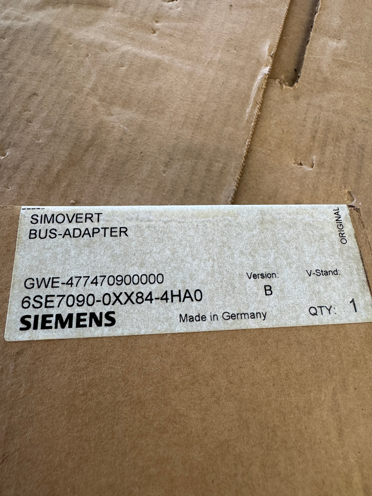 Siemens 6SE7090-0XX84-4HA0 Bus Adapter Factory Sealed m01945