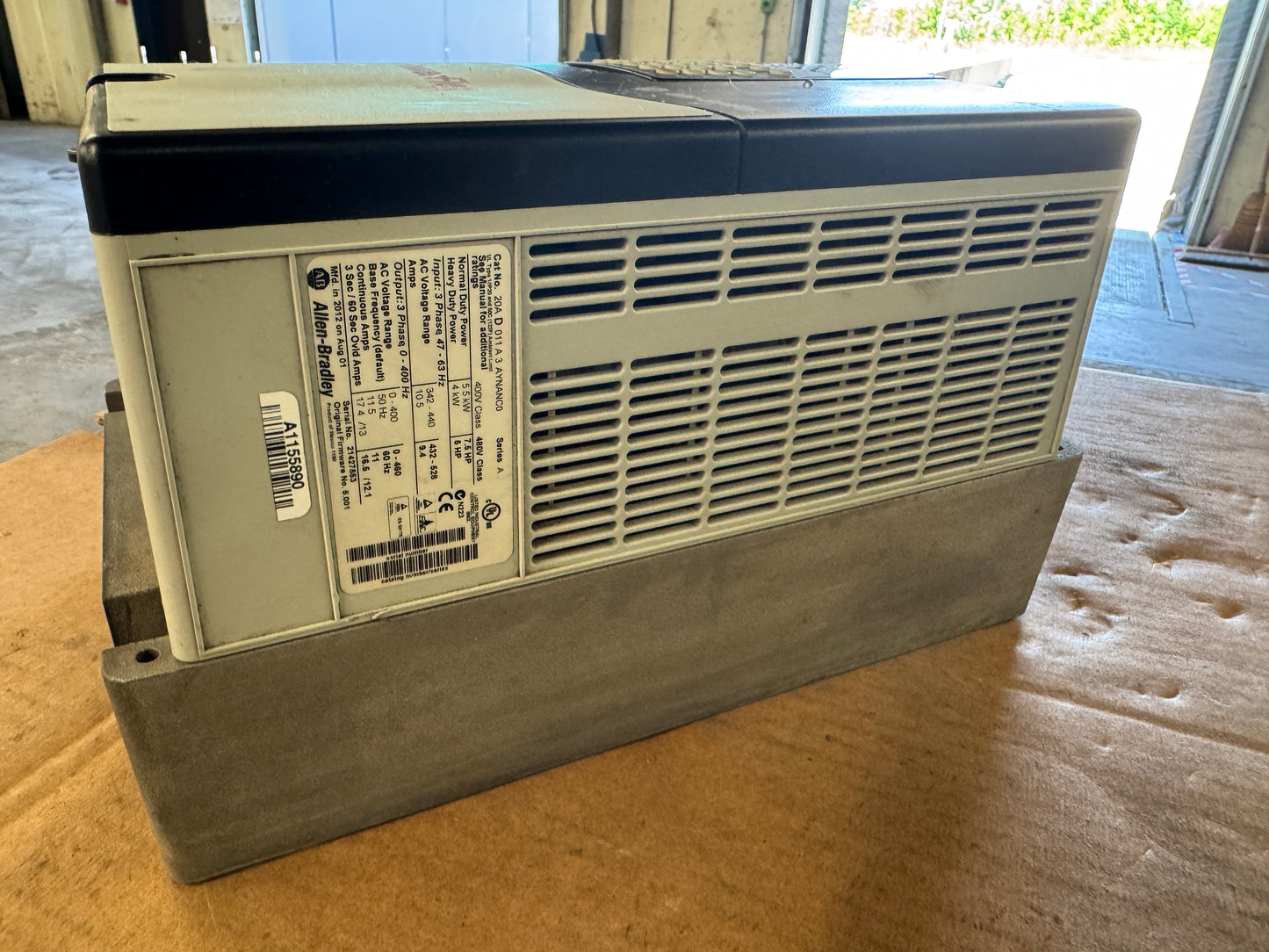 Allen-Bradley 20AD011A3AYNANC0 AC Drive 480V