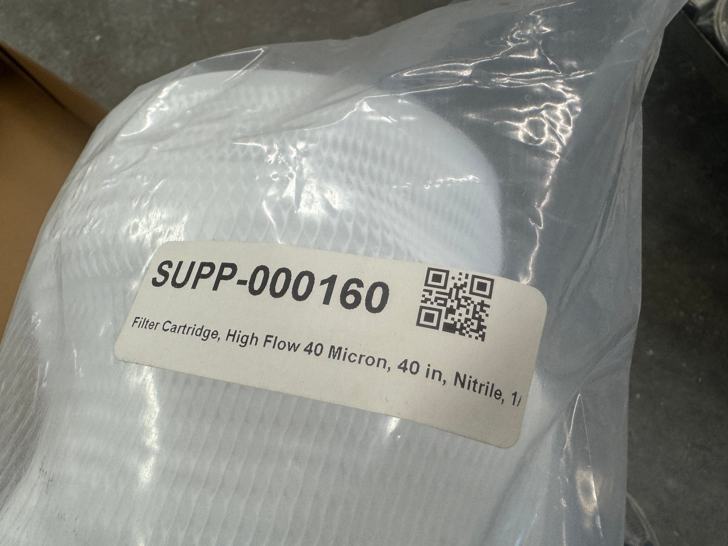 High Flow Filter Cartridge 40 In. Length, 40 Micron