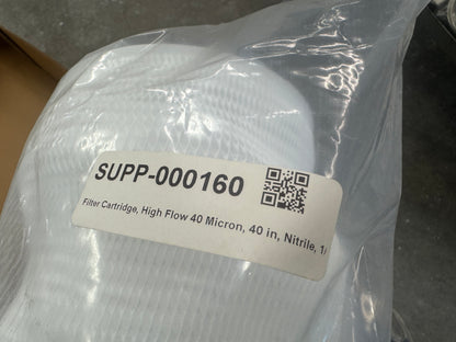 High Flow Filter Cartridge 40 In. Length, 40 Micron