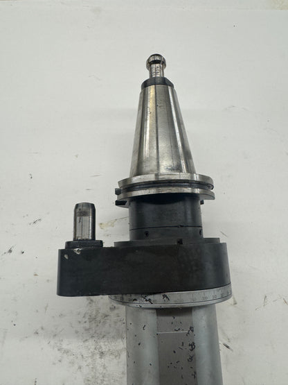 Alberti Right Angle Head T90-3.5,R=242 / Serial 17360011 | CAT40 | ER32 Collet Output, 4000 RPM Max, 1:1 Ratio | Orientation: Radial