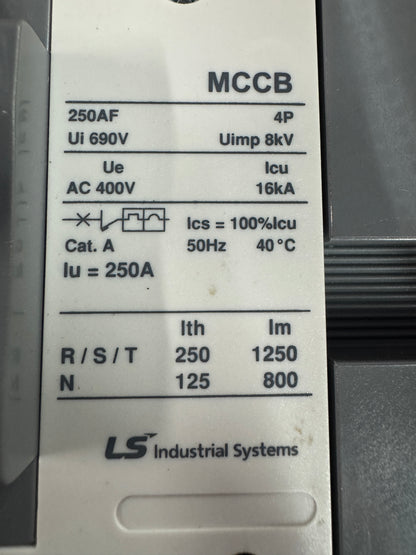 LS Industrial Systems ABN254-C-16/250A Molded Case Circuit Breaker Untested Surplus