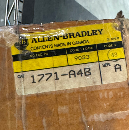 Allen-Bradley I/O Chassis 1771-A4B 5.25 VDC