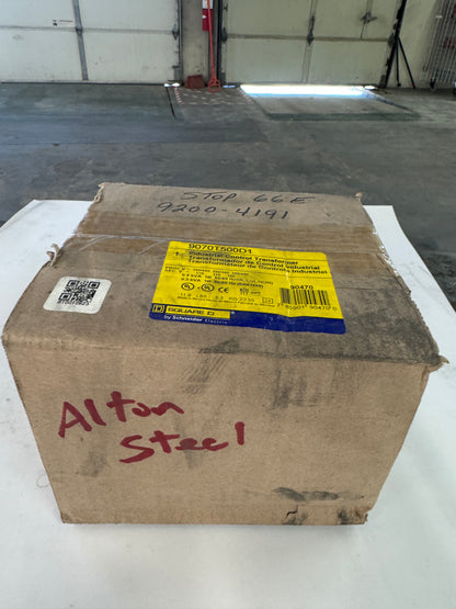 Square D Industrial Control Transformer 9070T500D1