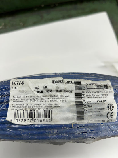 Helukabel Single Conductor Wire 29205 1x10 mm², 100 M Coil, Dark Blue