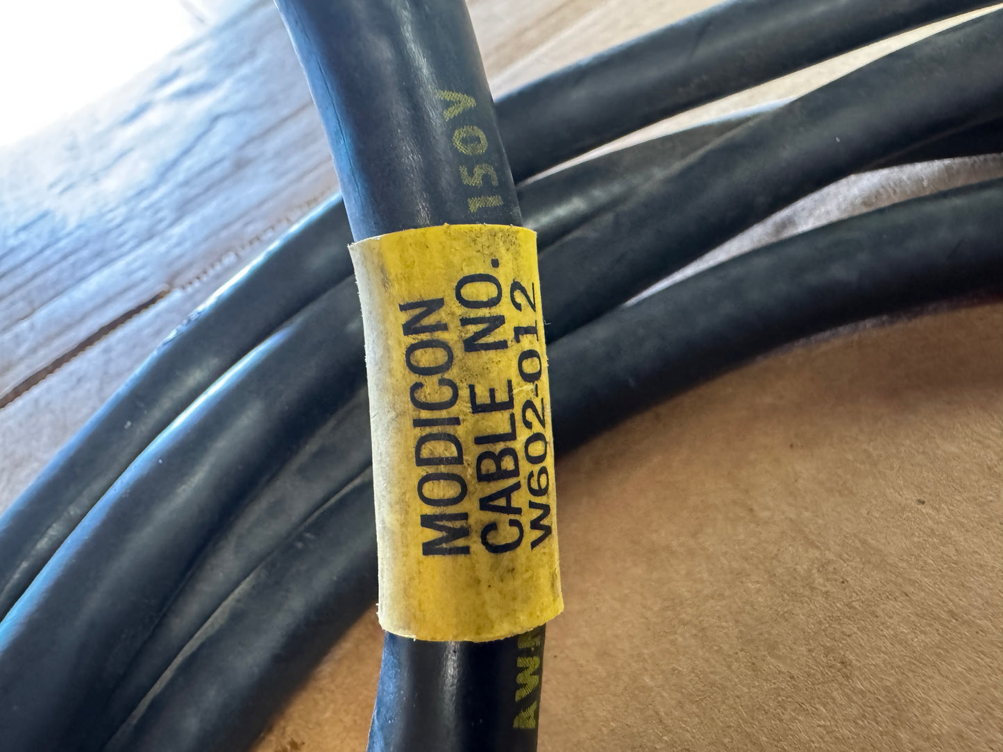 Modicon W602-012 Cable Assembly 150V Untested Surplus