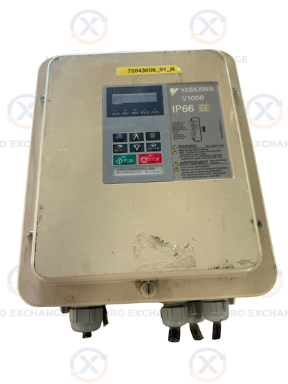 Yaskawa CIMR-VC4A0007HAA-0080 Variable Frequency Drive 480V AC 3-Phase Untested Surplus 01463