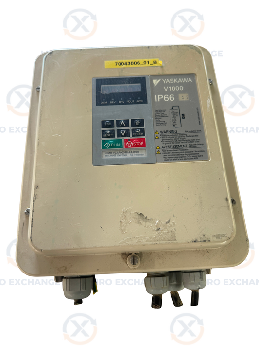Yaskawa CIMR-VC4A0007HAA-0080 Variable Frequency Drive 480V AC 3-Phase Untested Surplus 01463