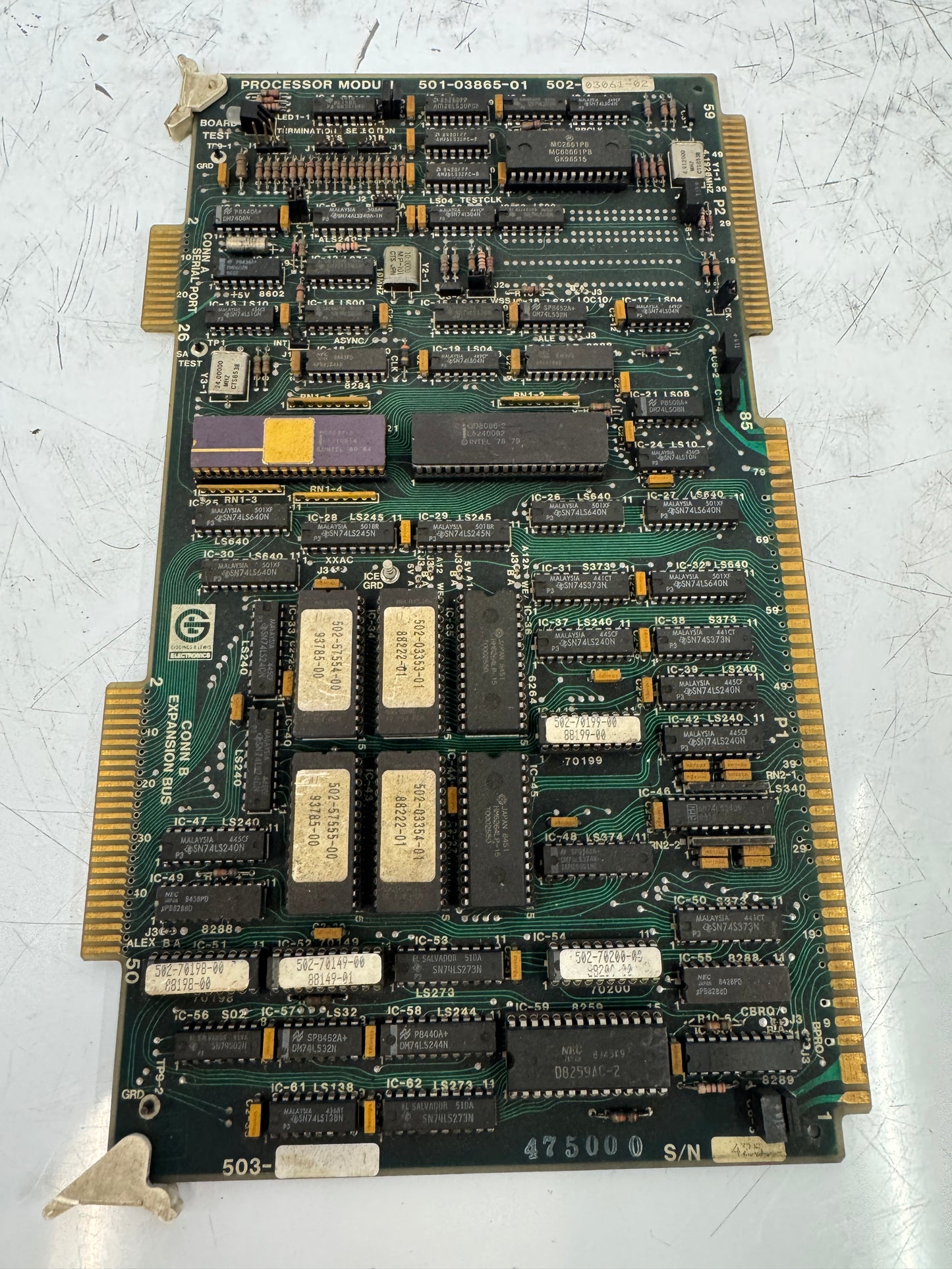 Giddings & Lewis Processor Module PCB Assembly 501-03865-01 & 502-03061-02