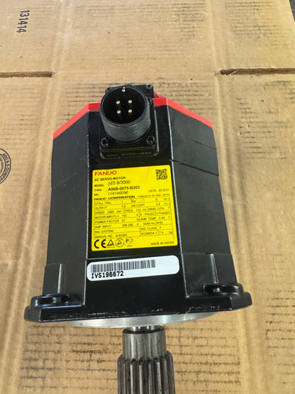 FANUC AC Servo Motor A06B-0075-B203 - 1 kW 2000 RPM