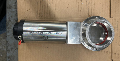 Cipriani Harrison Sanitary Pneumatic Butterfly Valve 4" AISI 316L 38/22 4 In. Sanitary Tri-Clamp