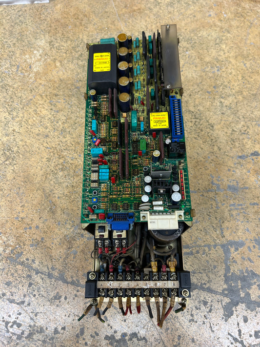Fanuc (Fujitsu Fanuc Ltd) Velocity Control Unit A06B-6047-H003 200V AC 3 Phase m00646