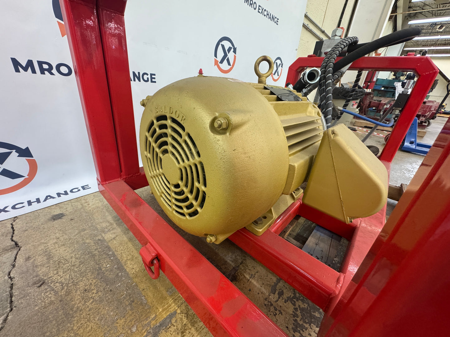 Bosch Rexroth A10VSO71DFR Hydraulic Pump with Baldor CEM4115T-AAA10VSO Drive, 280 bar