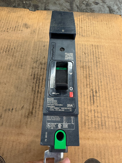Square D BGA160203 Circuit Breaker 240/277/347 VAC Untested Surplus