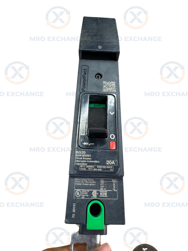 Square D BGA160203 Circuit Breaker 240/277/347V AC