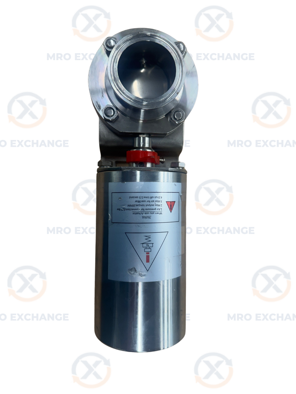 Adamant AV-1PC-2VNC-304-S Sanitary Pneumatic Butterfly Valve 2 in Tri-Clamp 145 PSI