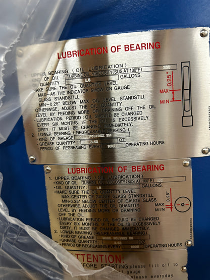TECO Westinghouse Vertical Hollow Shaft Motor VSTP3006 - 300 HP 1200 RPM