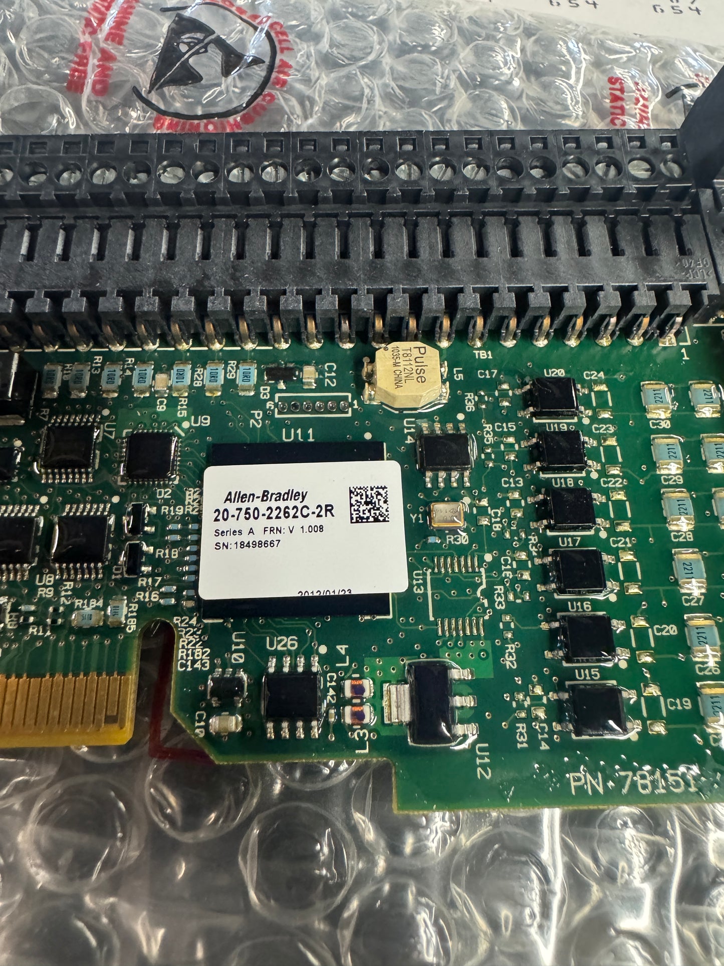 Allen-Bradley I/O Option Module 20-750-2262C-2R 24V DC m02238