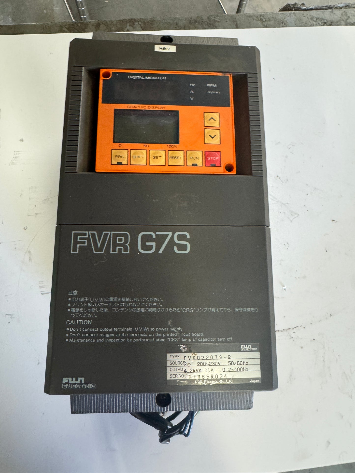 Fuji Electric Variable Frequency Drive FVR022G7S-2
