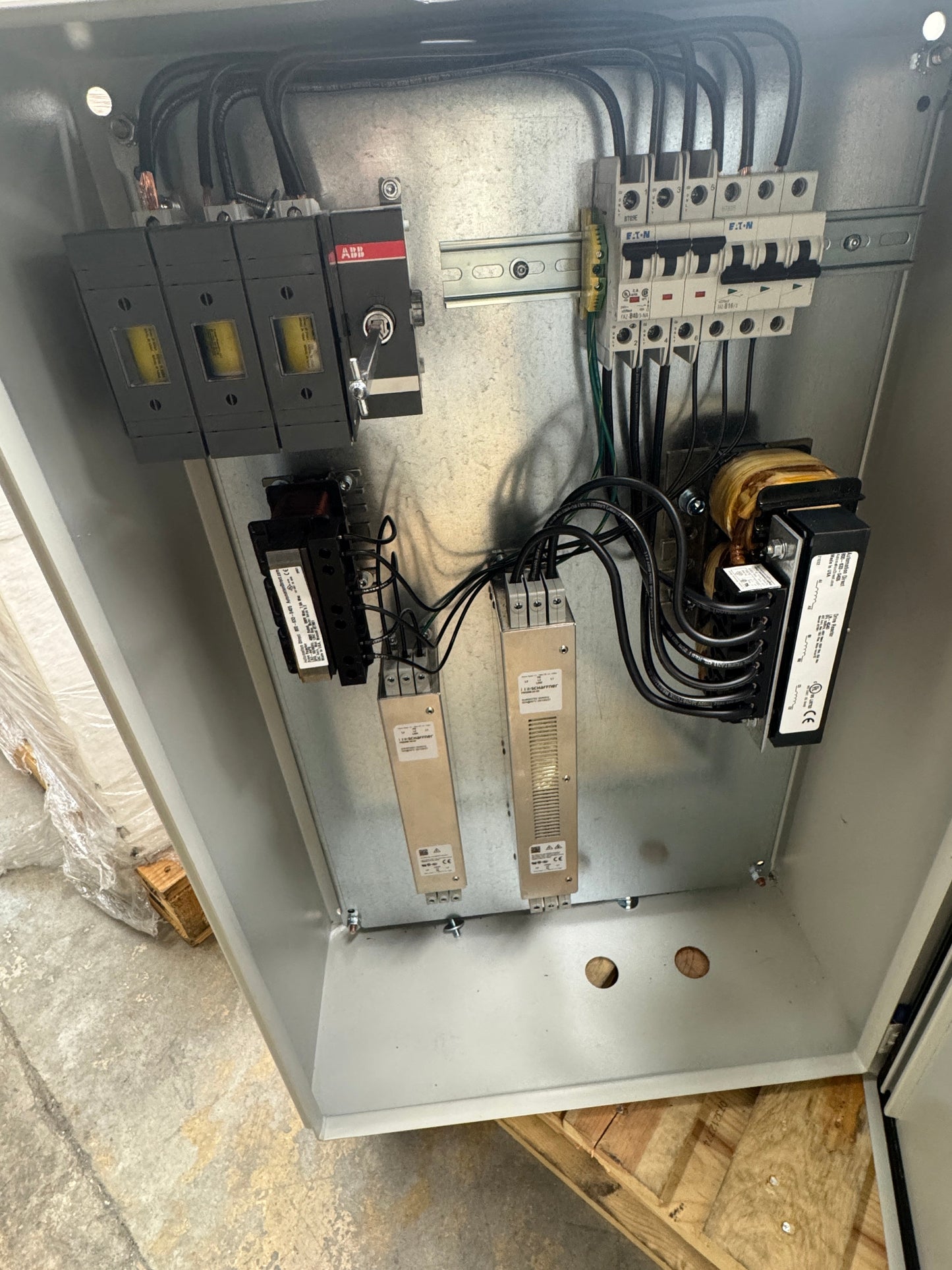 Custom Assembled Industrial Power Distribution Panel Enclosure