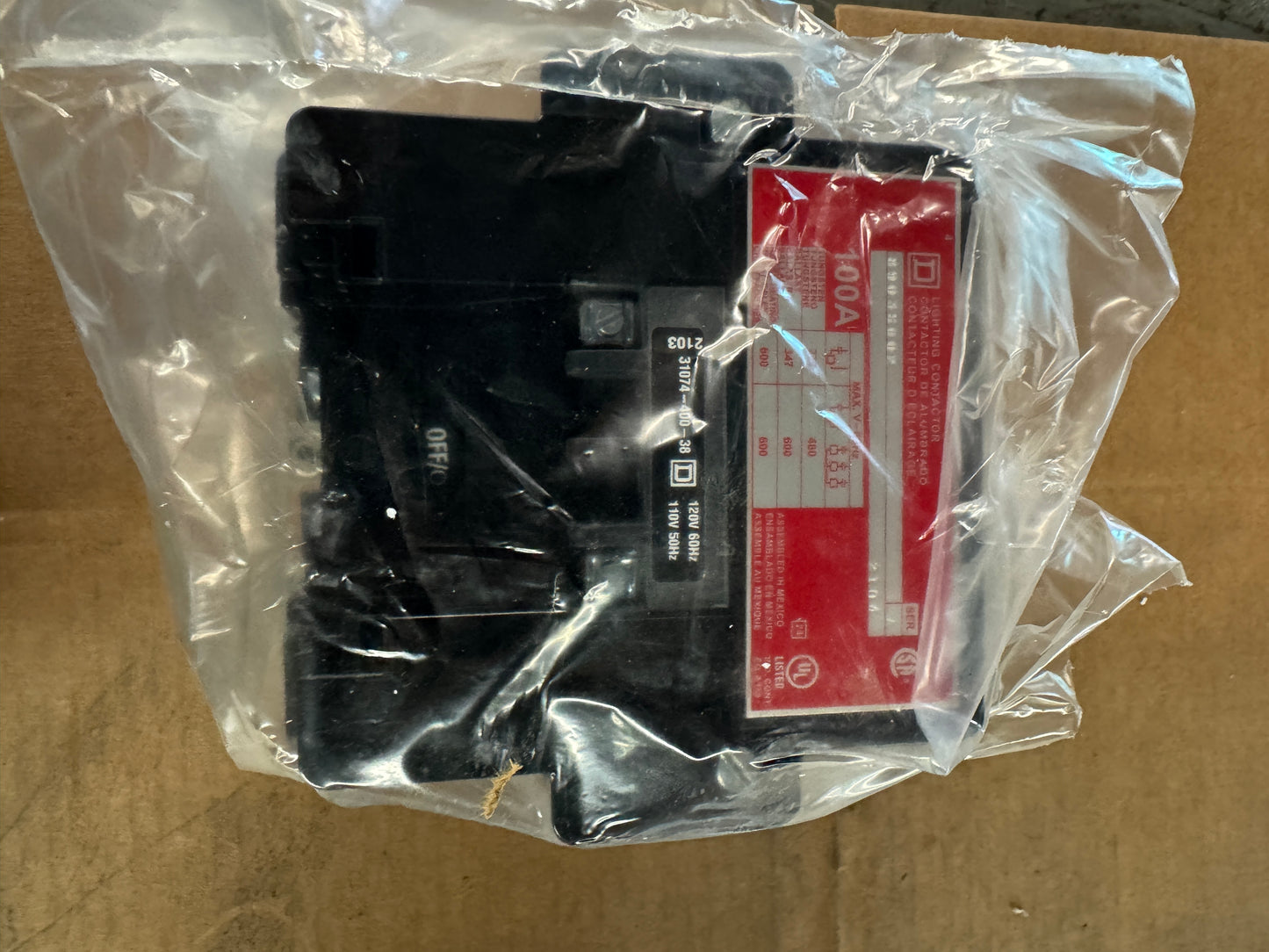Square D Lighting Contactor 8903SQO2V02