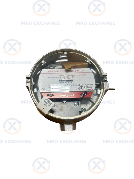Honeywell Gas Pressure Switch C437D-EGH 1/2 In. NPT 0 to 5 PSI