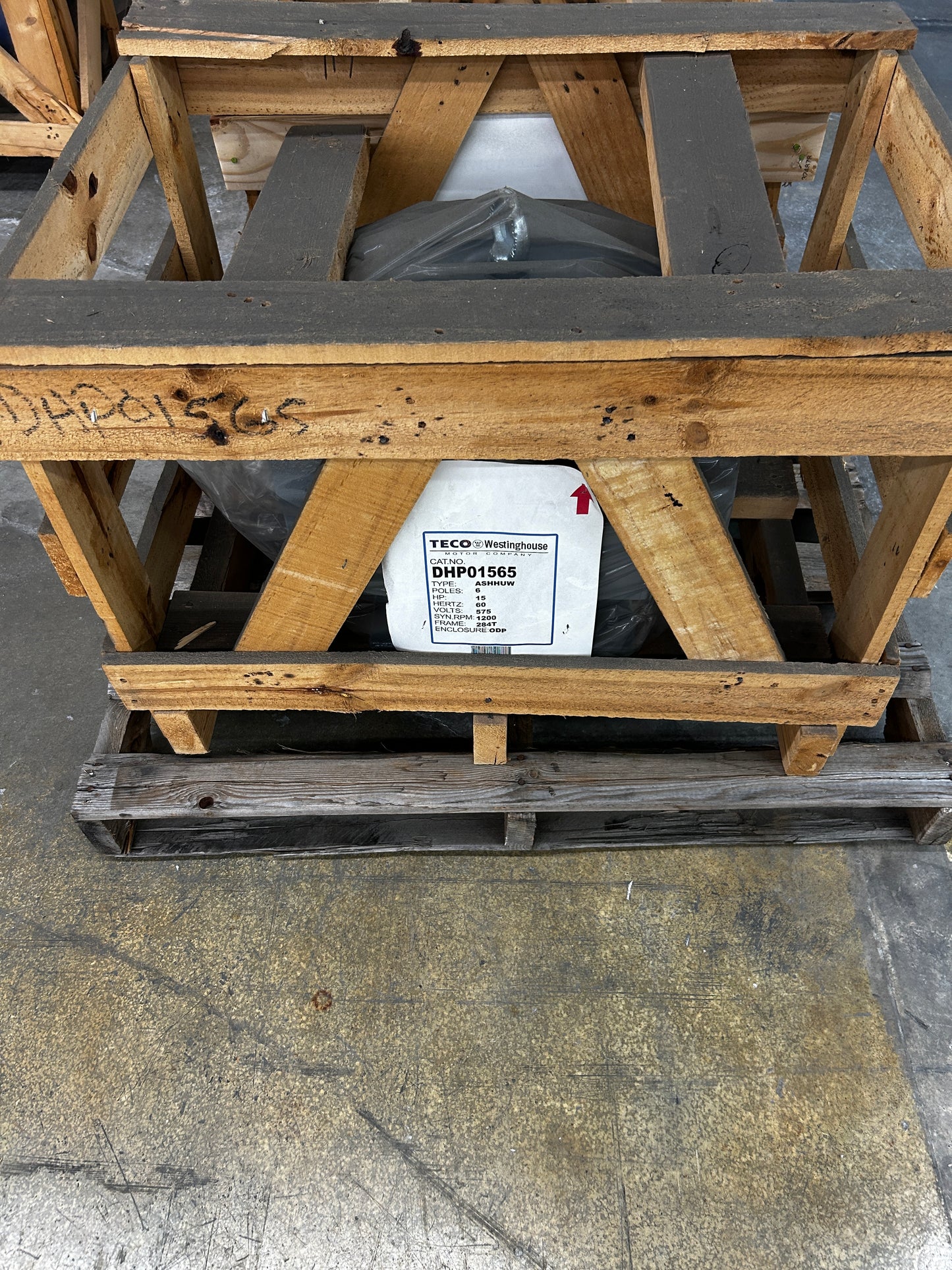 TECO Westinghouse AC Motor DHP01565 - 15 HP 1200 RPM