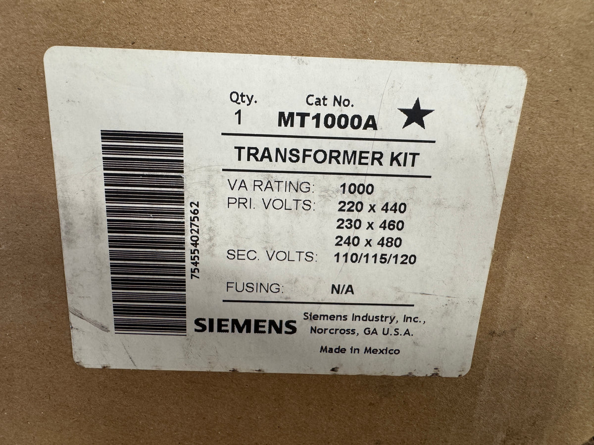 Siemens MT1000A Control Transformer Factory Sealed