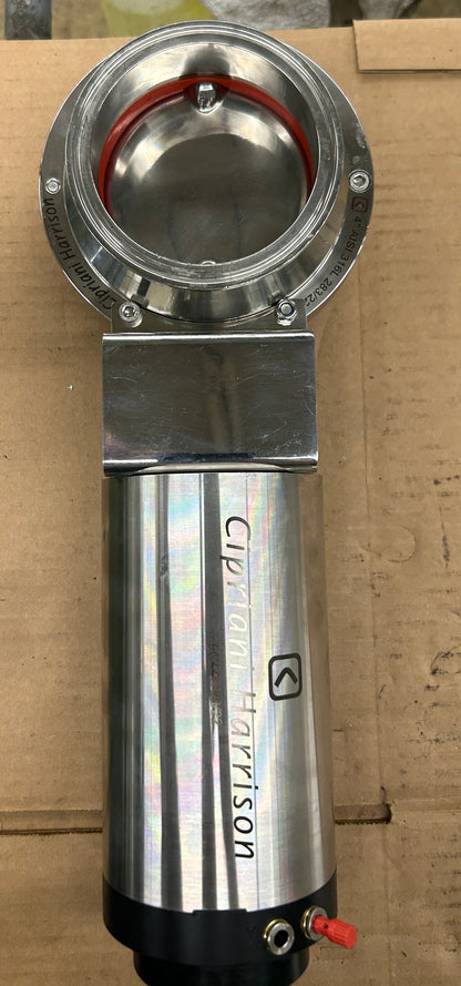 Cipriani Harrison Pneumatic Sanitary Shut-Off Valve 9C440/88/22 4 In. Tri-Clamp 150 PSI