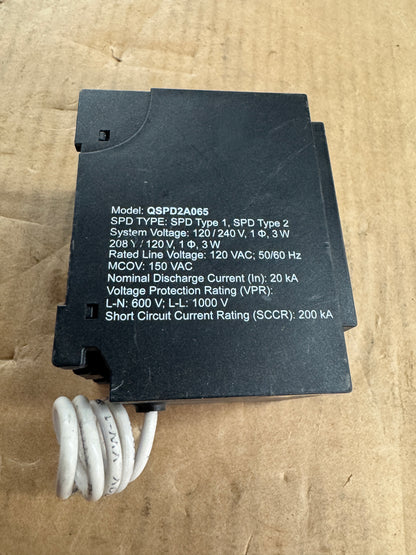 Siemens QSPD2A065 Surge Protective Device 120/240V Untested Surplus
