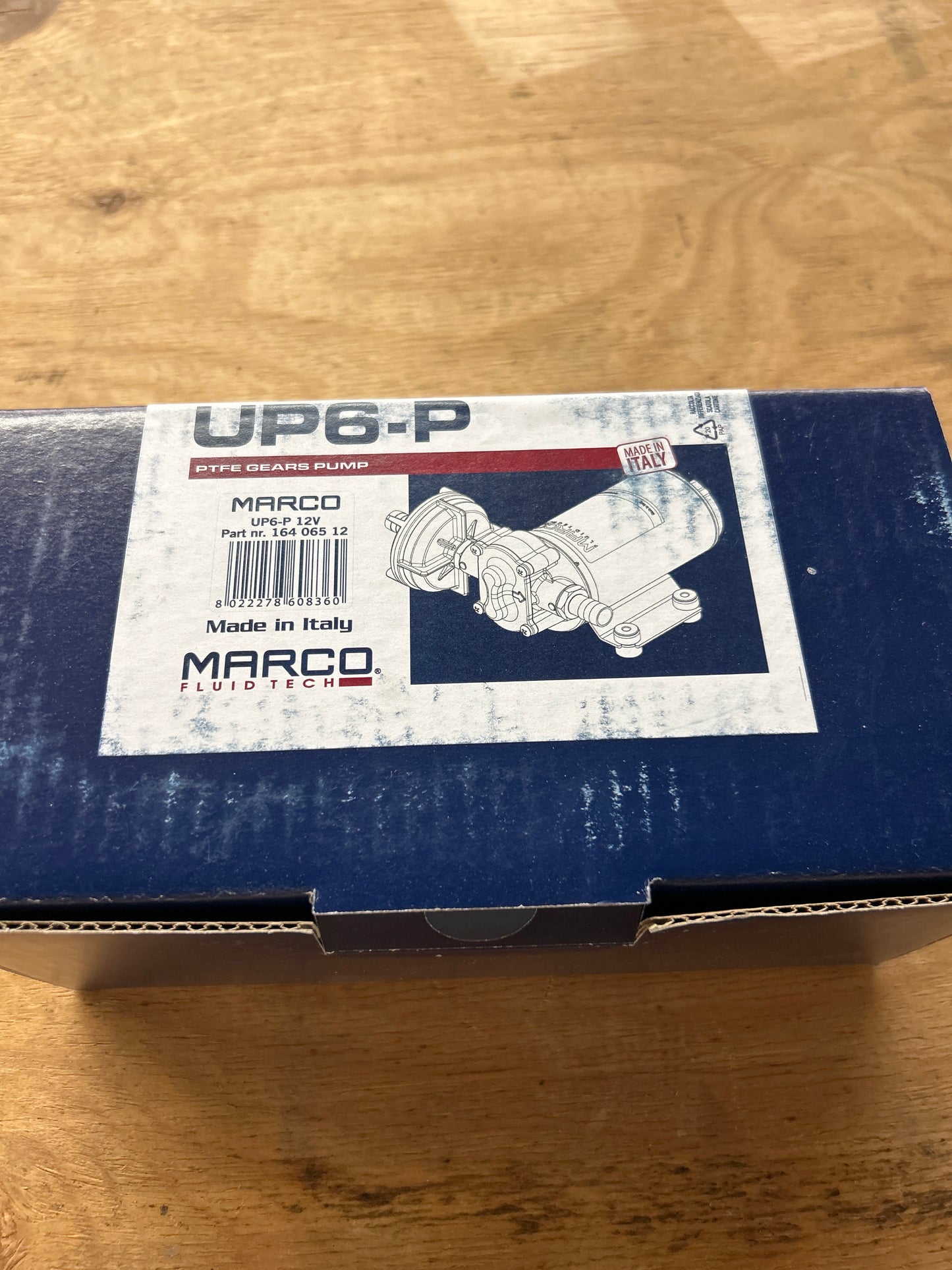 Marco Fluid Tech 164 065 12 PWM-Ready UP6-P PEEK Gear pump 6.9 gpm – 26 l/min (12 Volt)