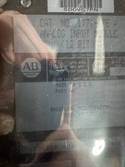 Allen-Bradley Analog Input Module 1771-IFE 5 VDC